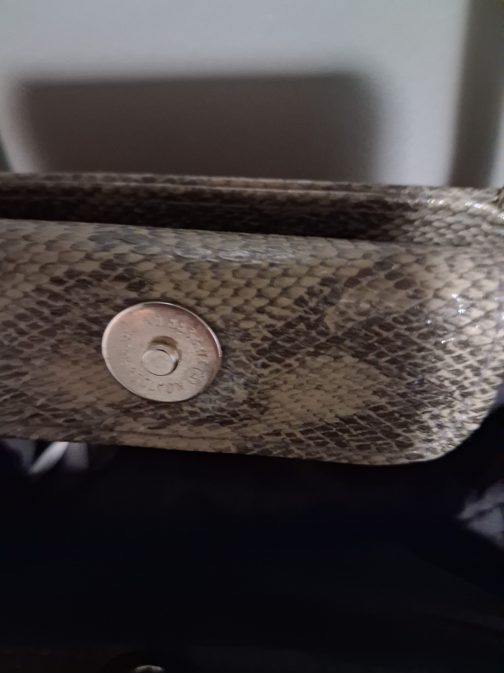 Snake-Print Shoulder Bag - Picture 3 of 5